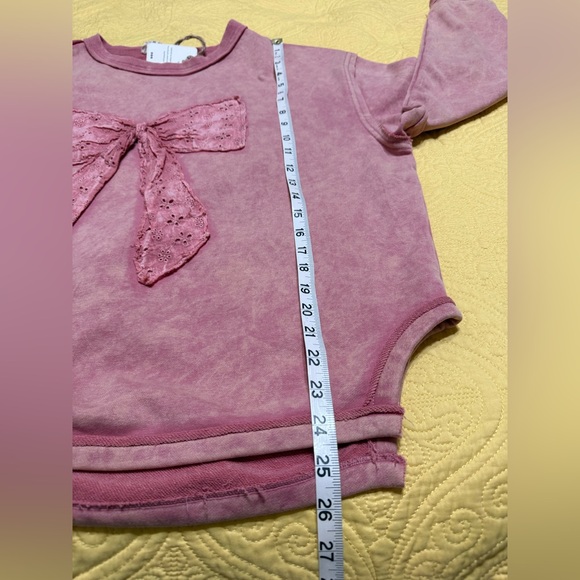 H022 NWT Sage + Fig Top M pp27 Pants L W15 Dusty Pink Bow Lounge Pants Set - Picture 8 of 16